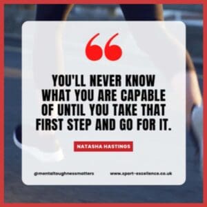 Natasha Hastings Quote: First Step